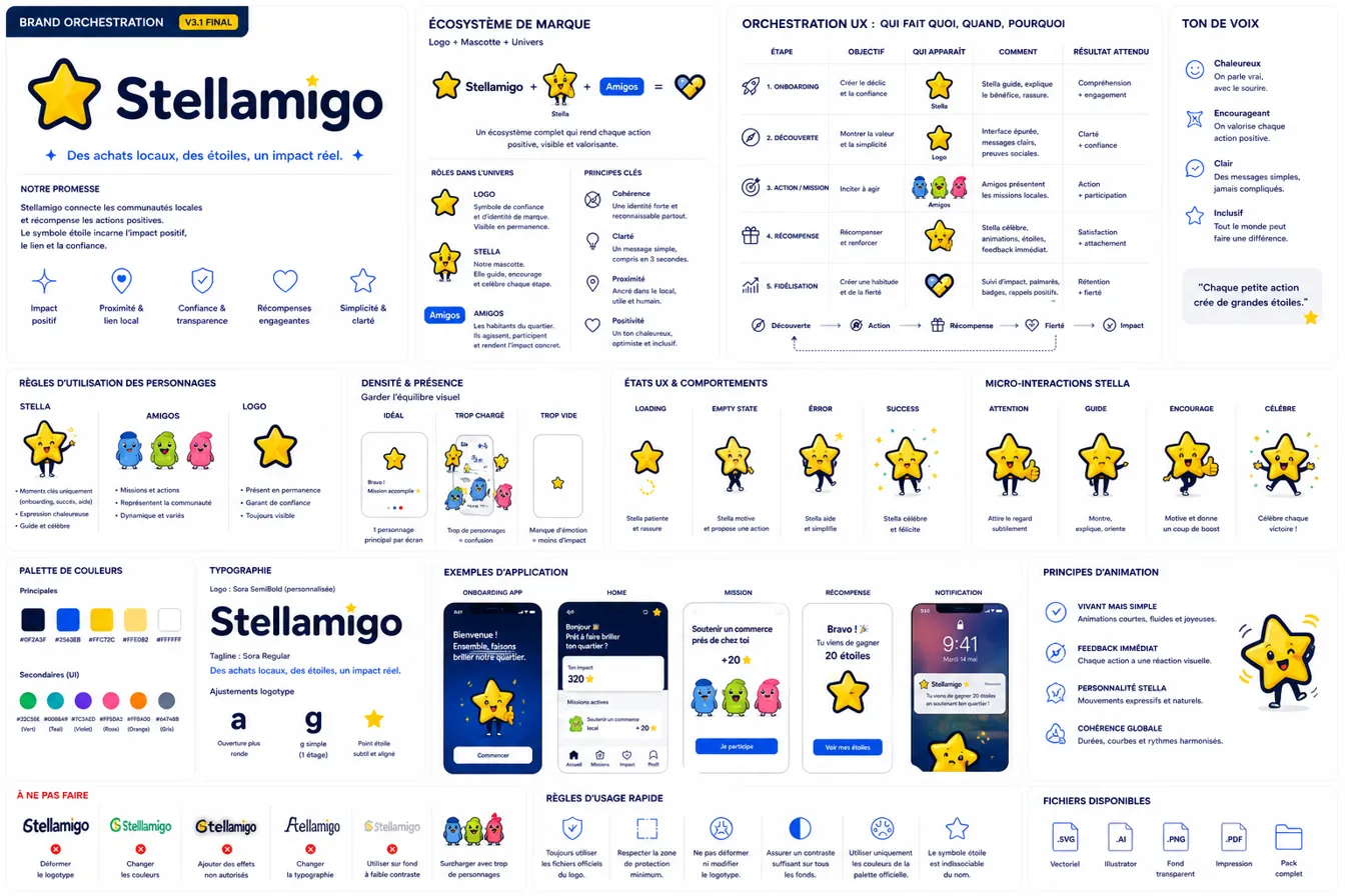 Logotype Stellamigo — variantes