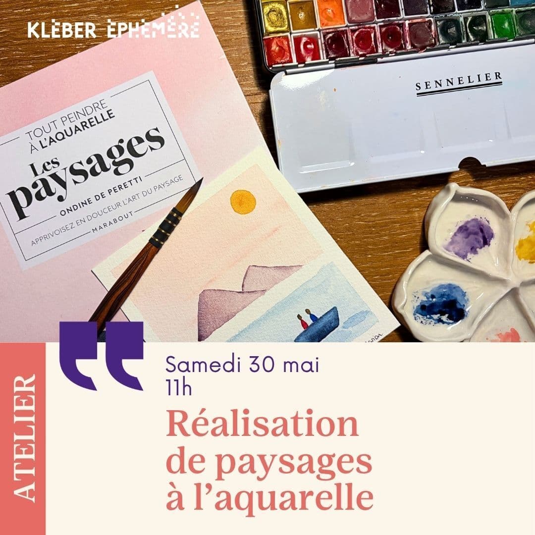 Atelier créatif : réalisation de paysages à l'aquarelle